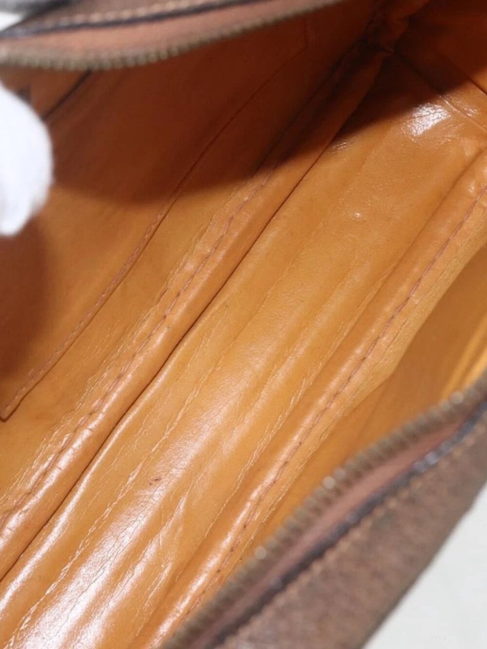 GUCCI GG Supreme Web Sherry Line Shoulder Bag PVC Beige Auth 161685 - Picture 10 of 16